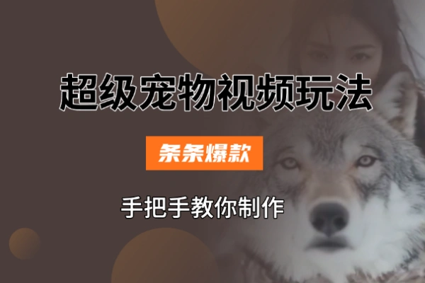 超级宠物视频玩法1条视频点赞20万