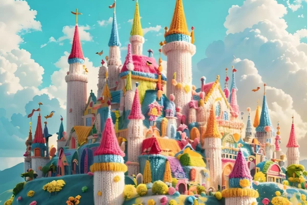 给建筑物穿个毛衣爆款视频嗖嗖涨粉