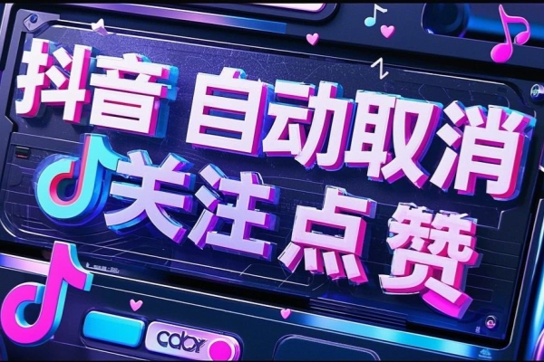 抖音助手自动取消关注取消点赞【专属】