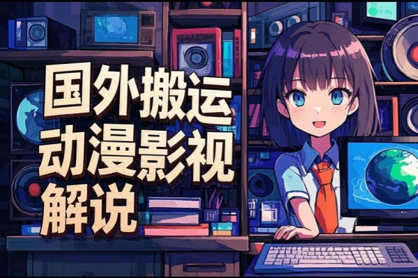 国外纯搬运动漫影视解说自动翻译轻松原创