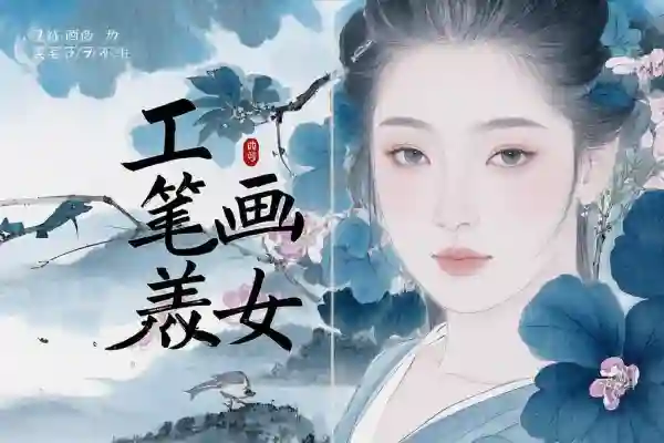 2025最新玩法工笔画美女一个视频30万播放