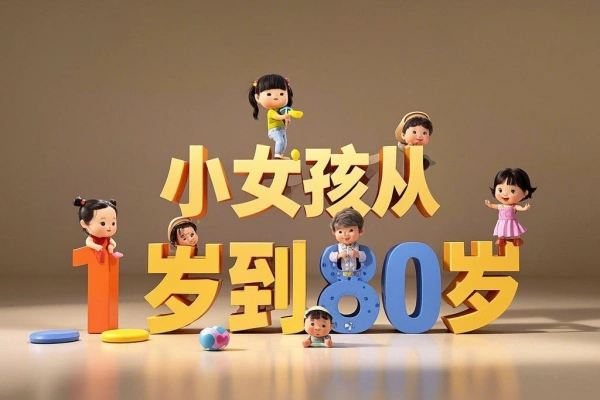 AI小女孩从1岁到80岁制作教程拆解纯原创制作